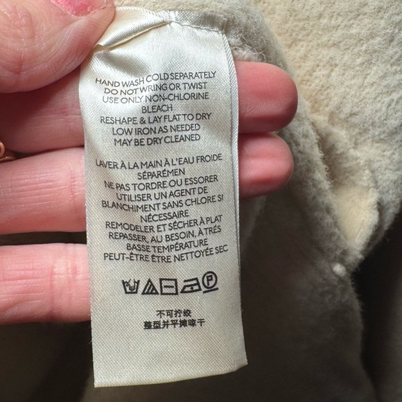 FREE PEOPLE Oversized Ivory Relaxed Fit Cozy Knit Tunic Sweater S - Picture 10 of 10